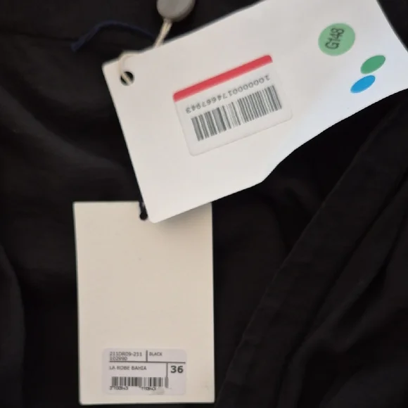 Women’s Black Ruched Tie-Front Dress - Picture 5 of 5